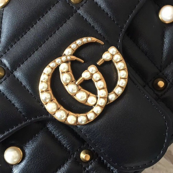 Gvc*1 marmont bag black 2645 26*7*15cm