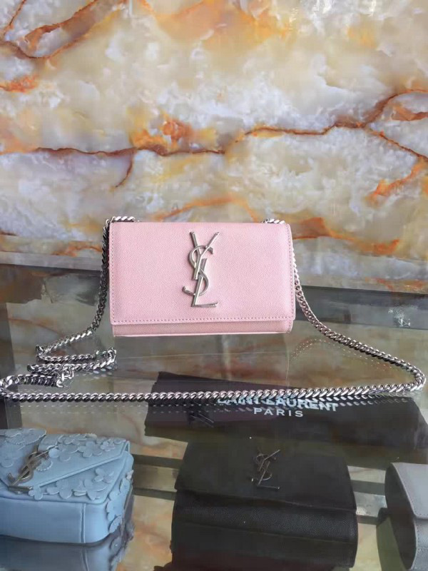 Y51 silver monogram kate grain de poudre embossed leather 5022 17cm x 12.5cm x 4.5cm