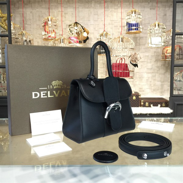 Delvaux mini brillant satchel black 1521 20cm x 11cm x 16.5cm