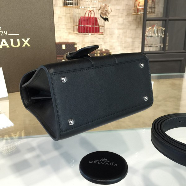Delvaux mini brillant satchel black 1521 20cm x 11cm x 16.5cm