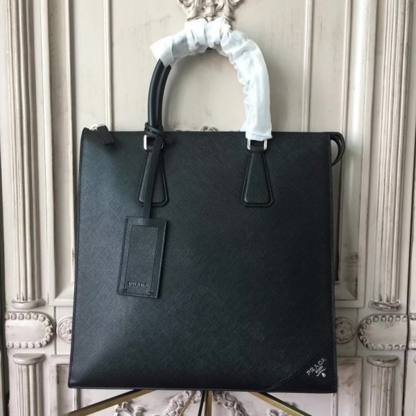 Pra*a leather briefcase 4330 38cmx9.5cmx27.5cm