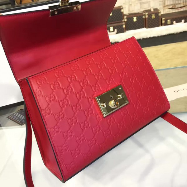 Gvc*1 gg leather padlock cohotbag  2161