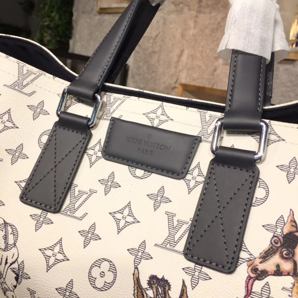 l0vis Vvtt0n atlas tote giraffe 3763 35.5cm