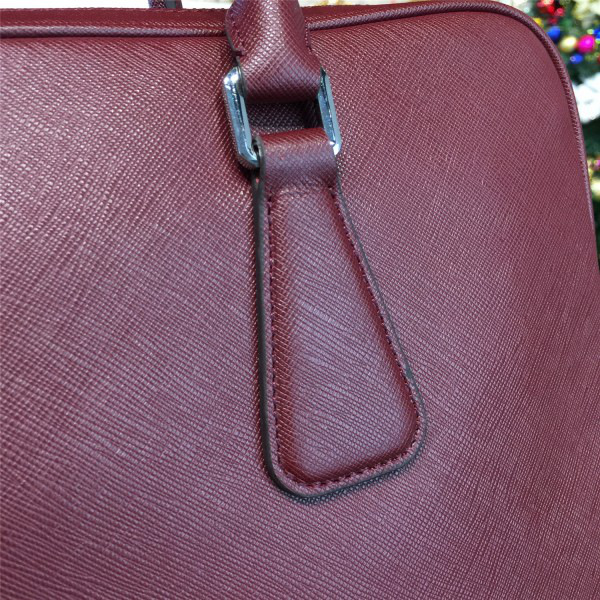 Pra*a leather briefcase 4218 37cm x 5.5cm x 29cm