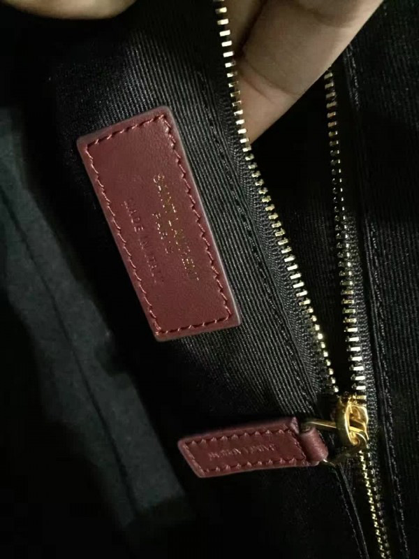 Y51 gold monogram college wine red 5082 31cm x 22cm x 7.5cm