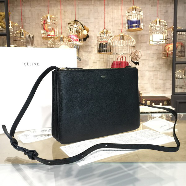 Ce1i*e leather trio - black 25.5cm x 4cmx 18cm