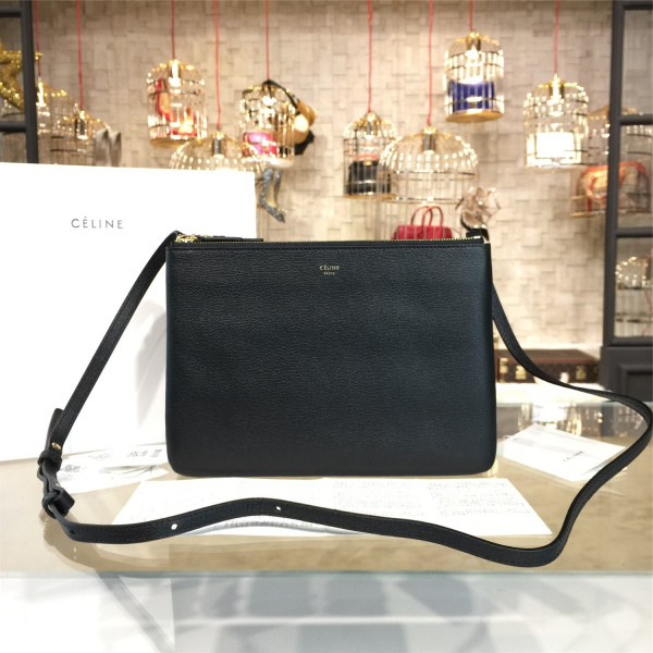 Ce1i*e leather trio - black 25.5cm x 4cmx 18cm