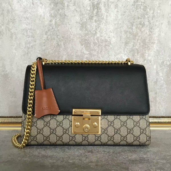 Gvc*1 gg leather padlock cohotbag  2164