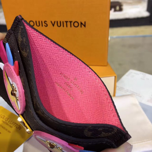 l0vis Vvtt0n credit card holder monogram bird