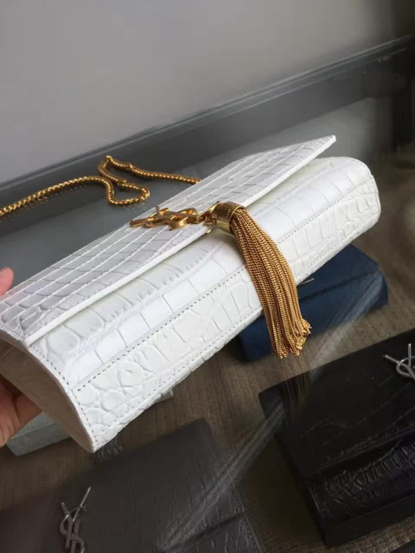 Y51 monogram kate bag with leather tassel 5010 24cm x 14.5cm x 5.5cm