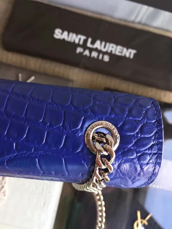 Y51 monogram kate silver tassel in embossed crocodile shiny leather 5041 24cm x 14.5cm x 5.5cm