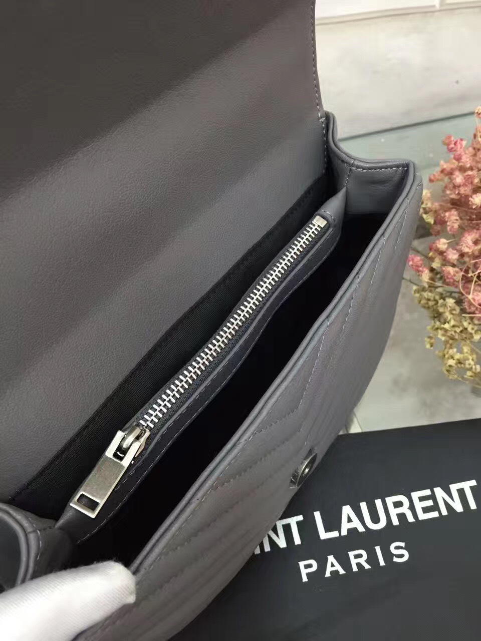 Y51 female bag 26608 elephant grey medium  24*20*8.5