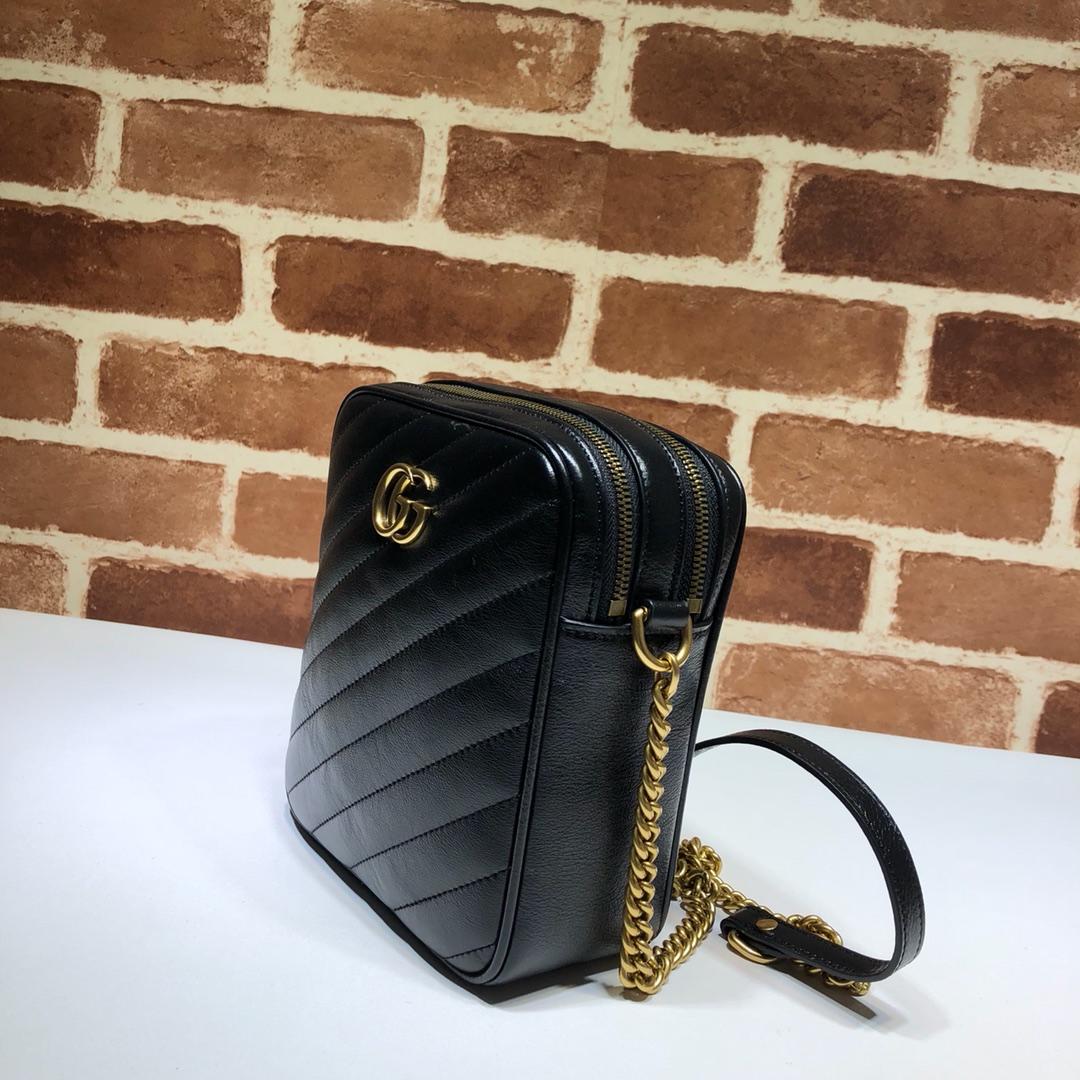 Gvc*1 shoulder bag chain bag black 16 x 18.5 x 7 cm