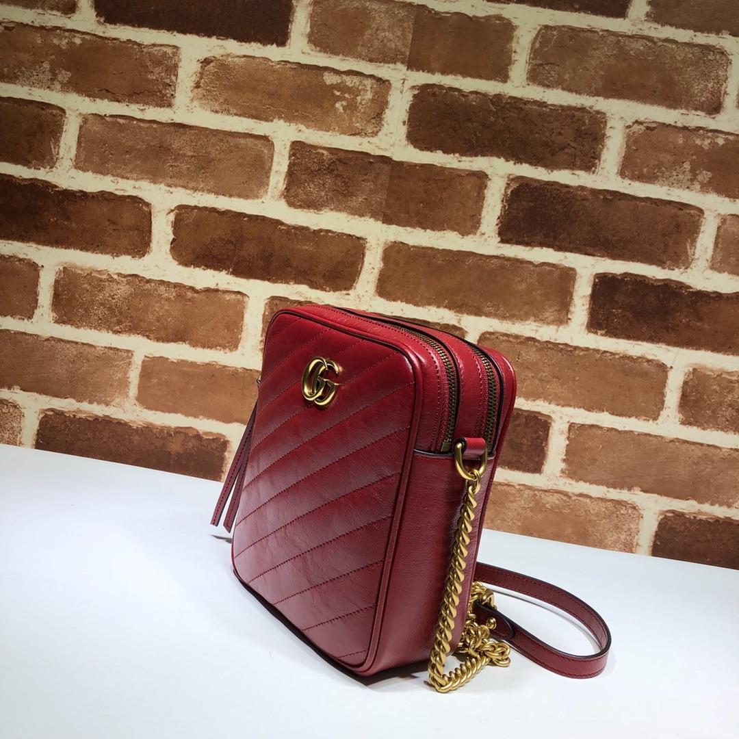 Gvc*1 shoulder bag chain bag red 16 x 18.5 x 7 cm