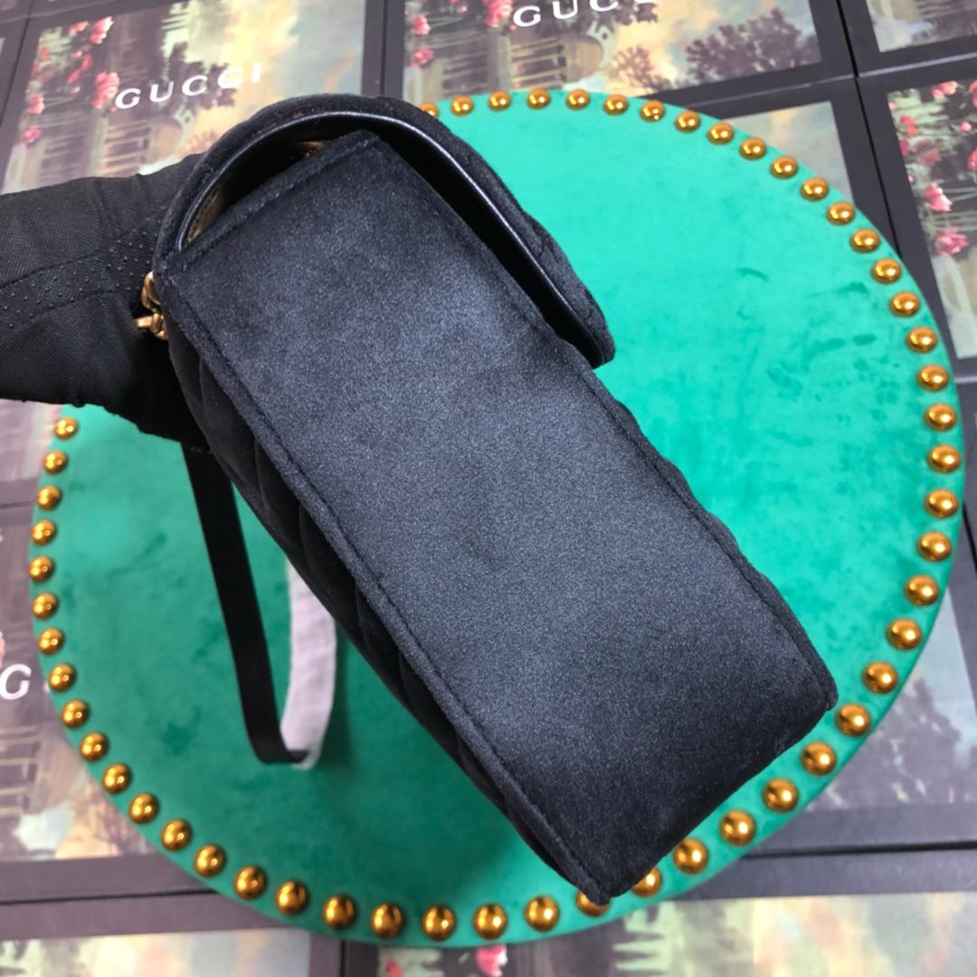 Gvc*1 velvet chain bag shoulder bag 443496 31 x 19 x 7 cm