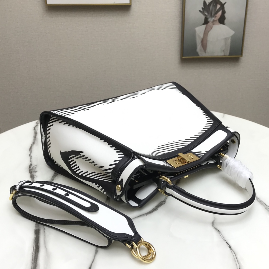 F**di iconic peekaboo medium handbag