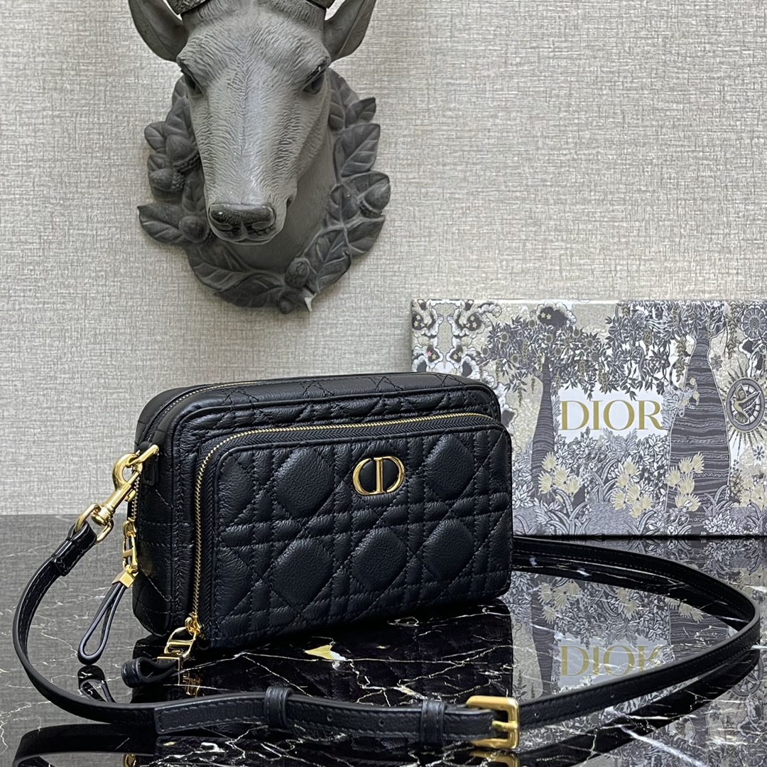 d10r caro double pouch black S*pple s5037uwhc 19 × 10.5 × 5 cm
