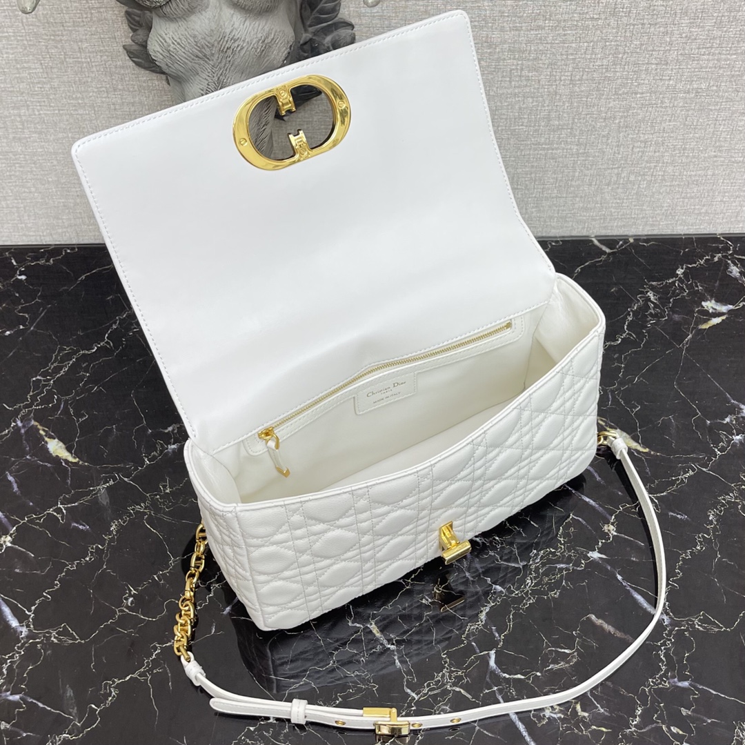 d10r large caro bag ivory S*pple cannage calfskin m9243uwhc 28 × 17 × 9 cm