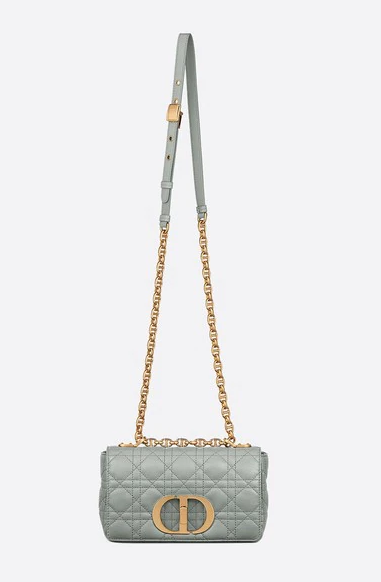 d10r small caro bag gray S*pple cannage calfskin m9241uwhc 20 × 12 × 7 cm