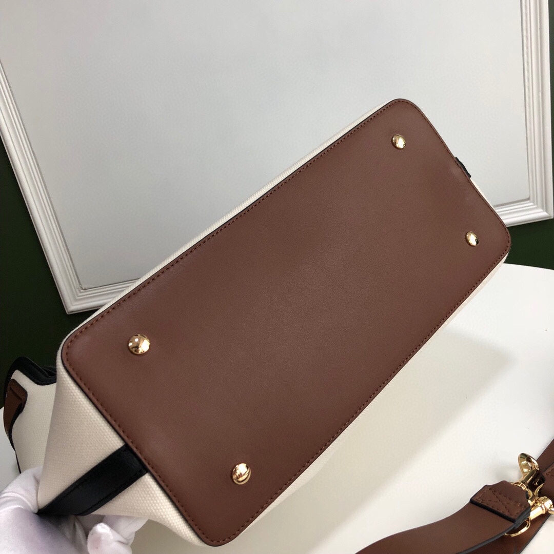 Bv*b*rry the belt medium tote bag in brown/black 40 x 20 x 39cm