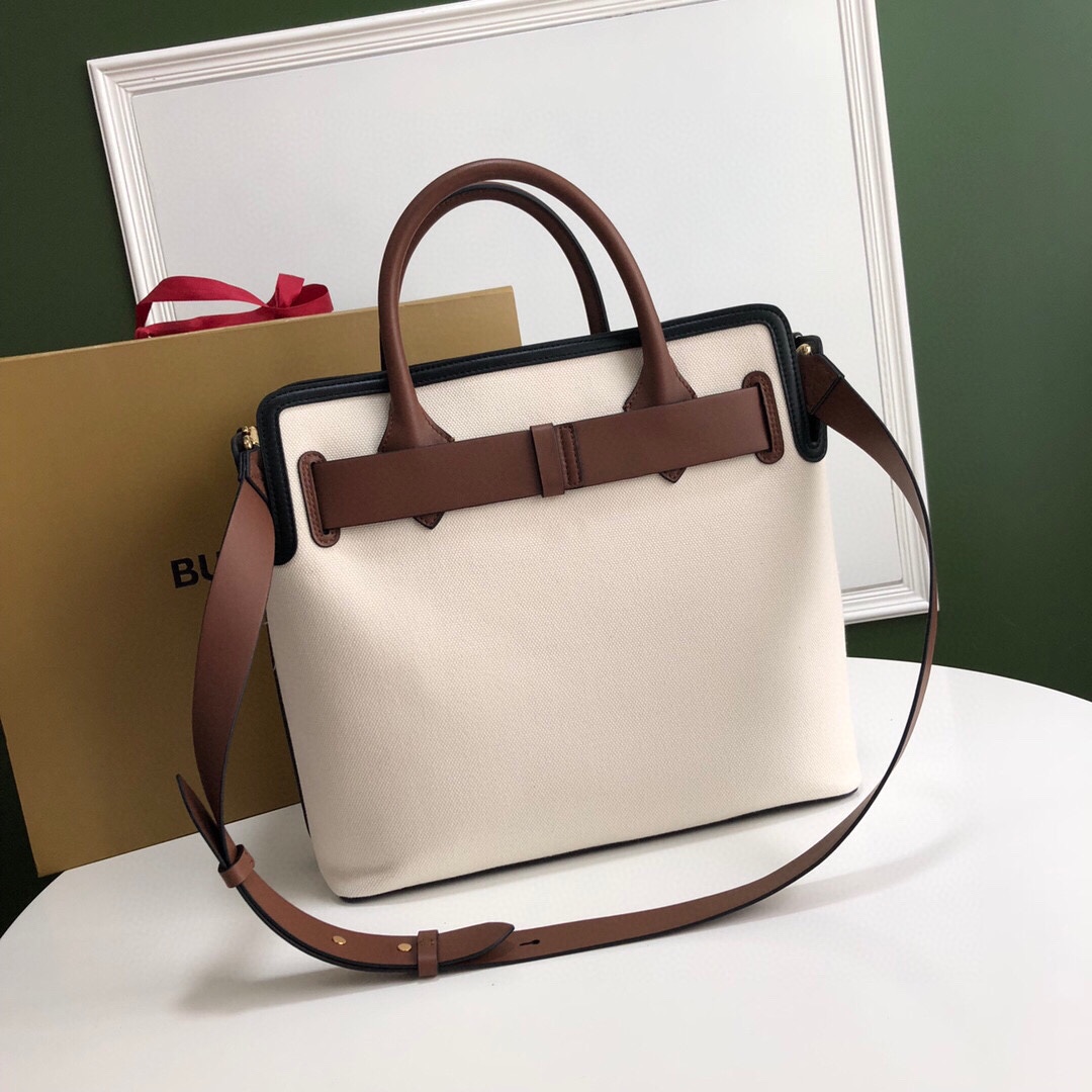 Bv*b*rry the belt medium tote bag in brown/black 40 x 20 x 39cm