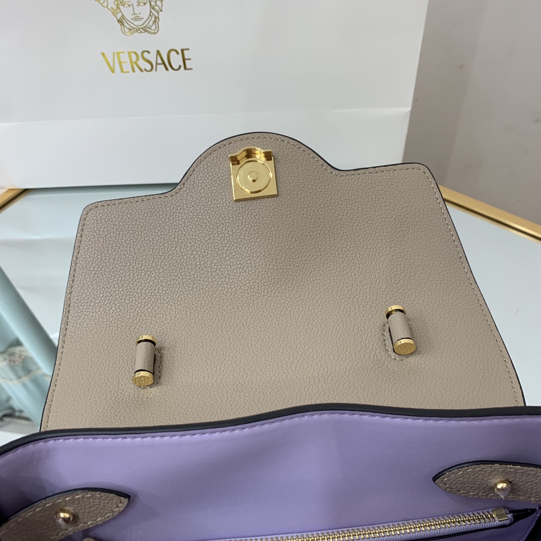 VERSACE LARGE LA MEDUSA HANDBAG Beige DBFI038 35 x 14 x 25 cm