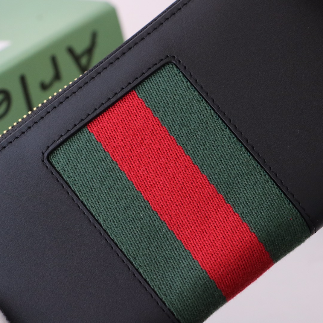 Gvc*1 sylvie long zip wallet black 476083 19.5 x 11 x 3 cm