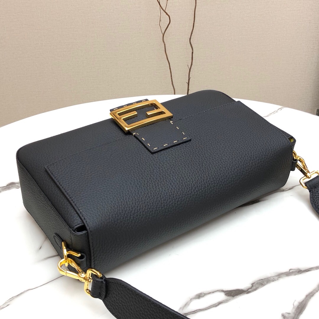 F**di large 1997 baguette leather black 33 x 18 x 5.5 cm