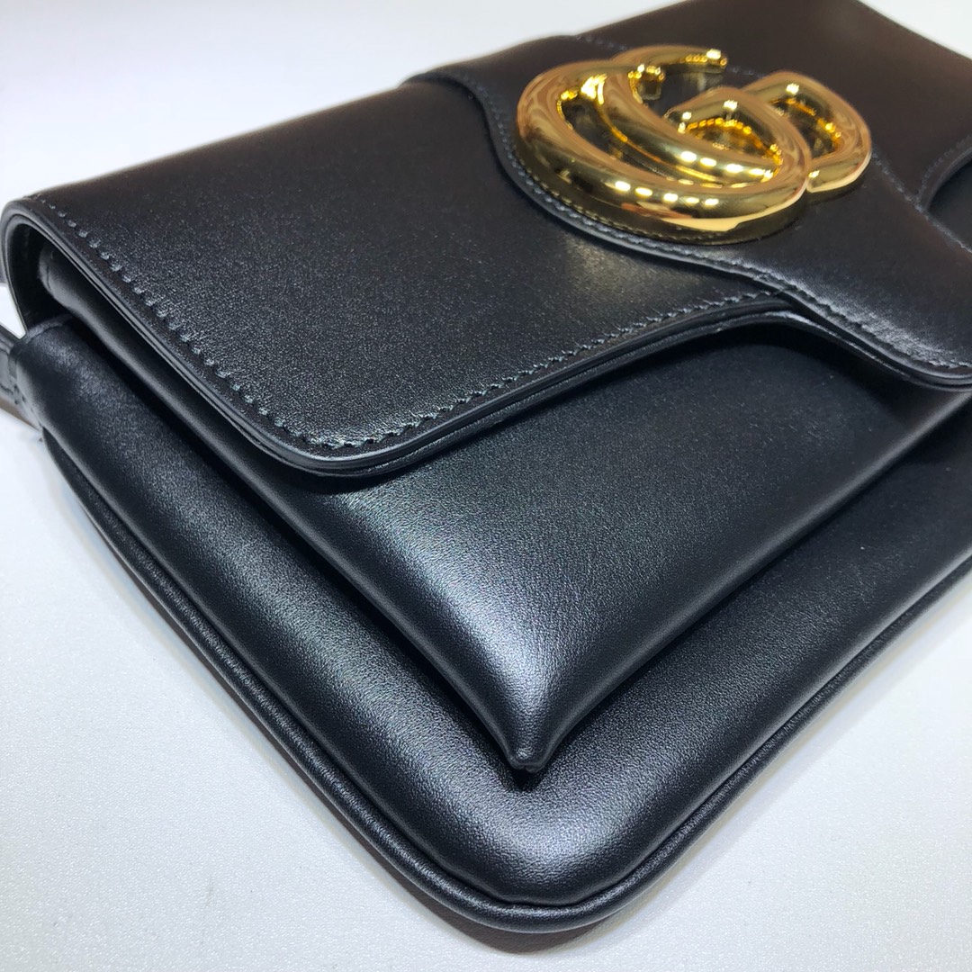 Gvc*1 small arli shoulder bag leather black 550129 25 x 16 x 5.5 cm