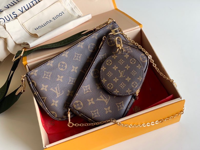 l0vis Vvtt0n multi pochette accessoires monogram canvas khaki m44840 24cm