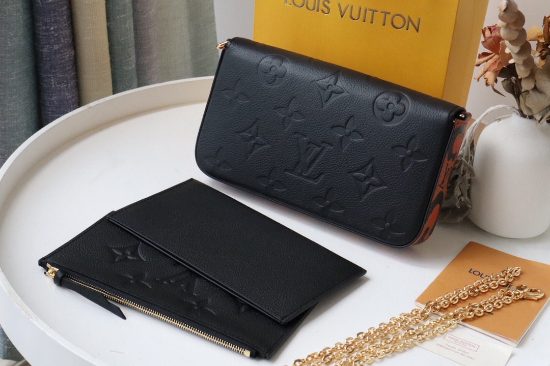 l0vis Vvtt0n fÉlicie pochette monogram empreinte embossed leather m80679 21 x 12 x 3 cm