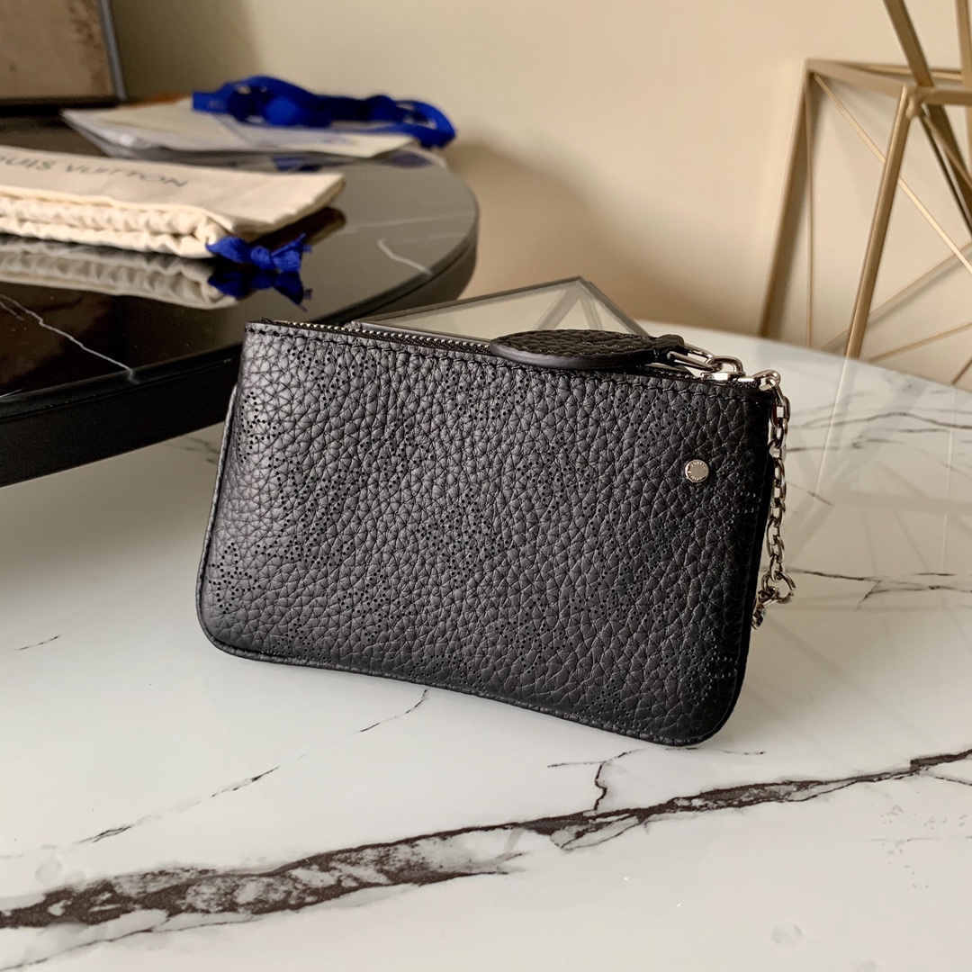 l0vis Vvtt0n key pouch mahina leather monogram pattern black m69532 13.8 x 9 x 1.5 cm