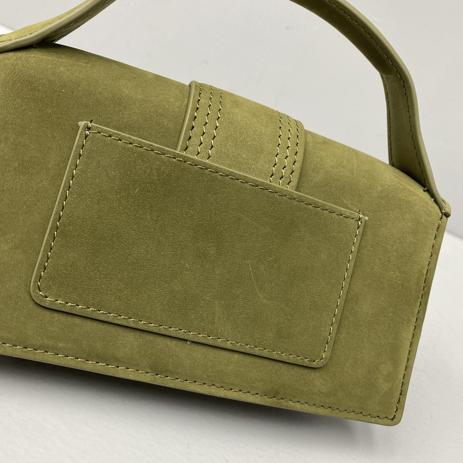 JACQUEMUS SMALL Le Bambino Velvet Green 213BA06 18 x 6 x 7 cm
