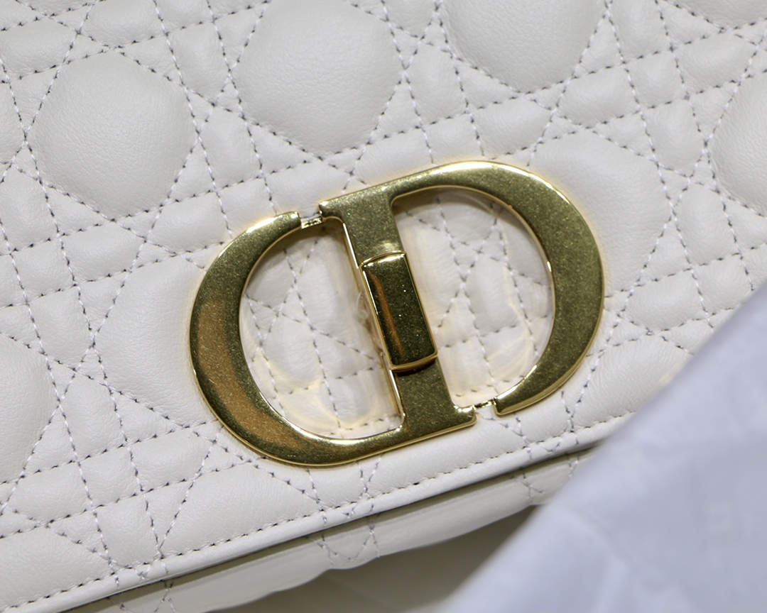 d10r medium caro bag S*pple cannage calfskin white m9242 25.5 x 15.5 x 8 cm