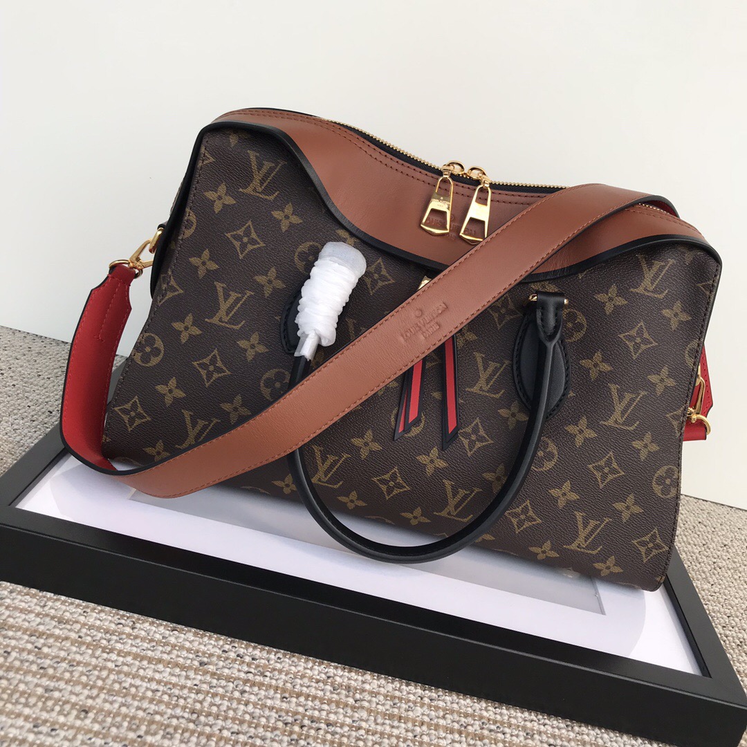 l0vis Vvtt0n tuileries tote bag monogram canvas brown m41456 35 x 24 x 13 cm