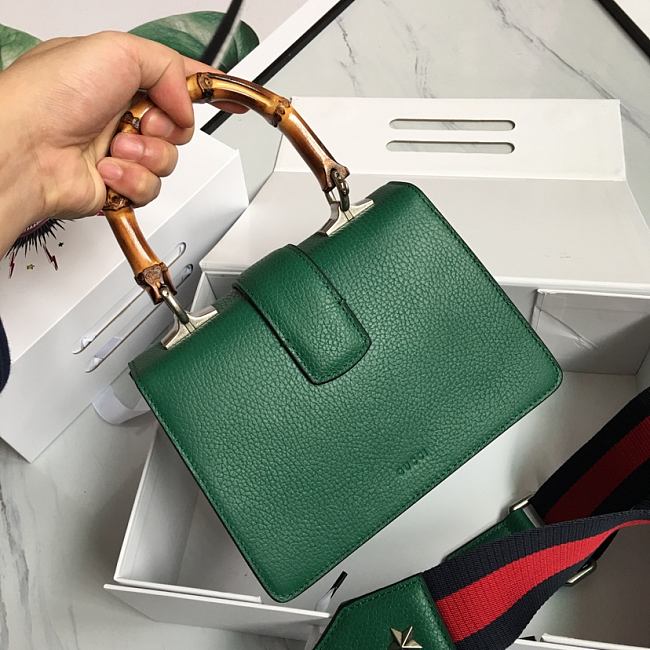 Gvc*1 mini dionysus top handle green bag 523367 20 x 14 x 11 cm