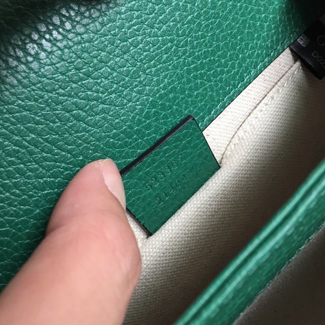 Gvc*1 mini dionysus top handle green bag 523367 20 x 14 x 11 cm