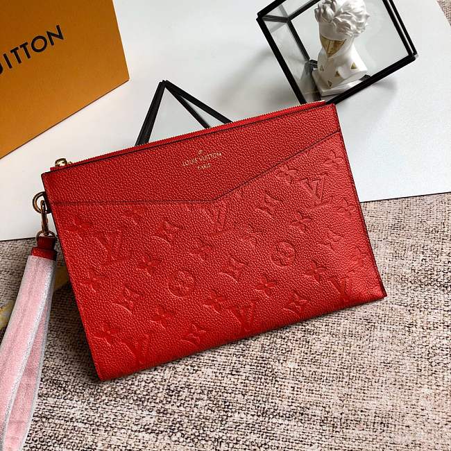 l0vis Vvtt0n pochette melanie mm red m68705 23 x 16 x 2 cm