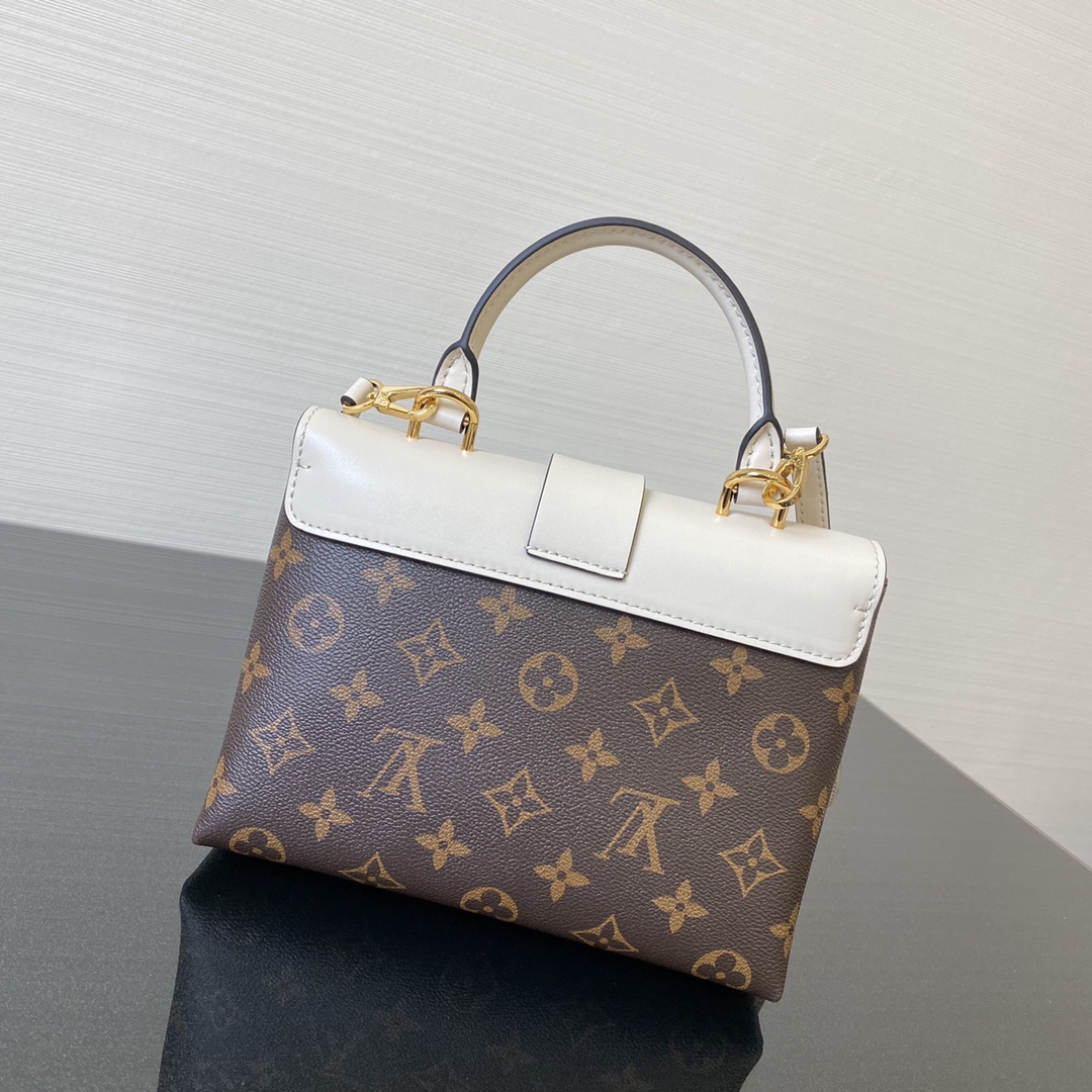 l0vis Vvtt0n locky bb bag monogram canvas white m44080 20 x 16 x 7.5 cm