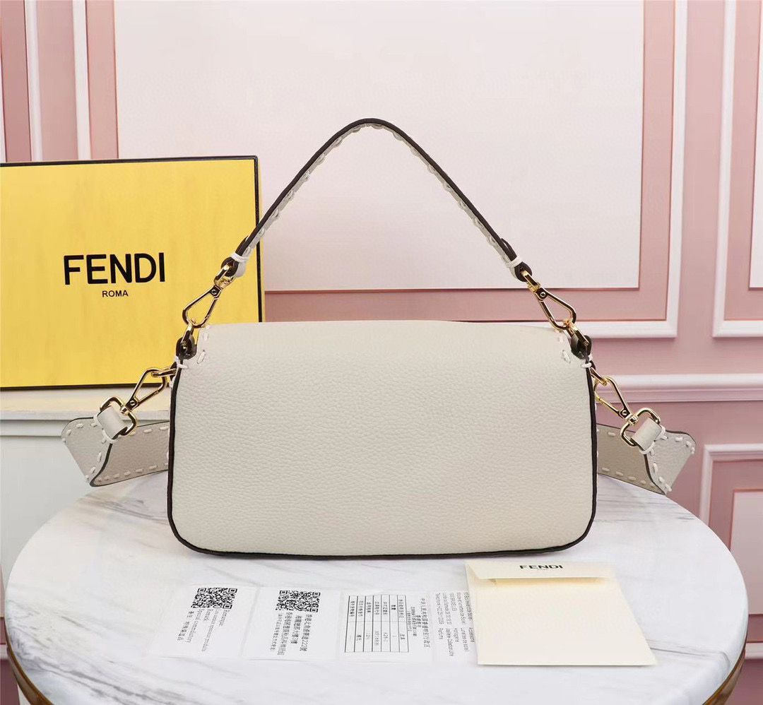 F**di new heavy metal staff white bag 28cm