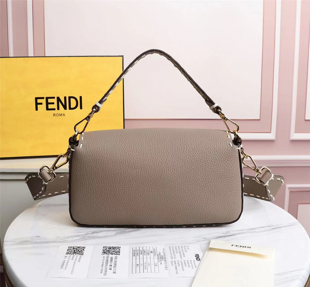 F**di new hand sewing staff family bag 28cm