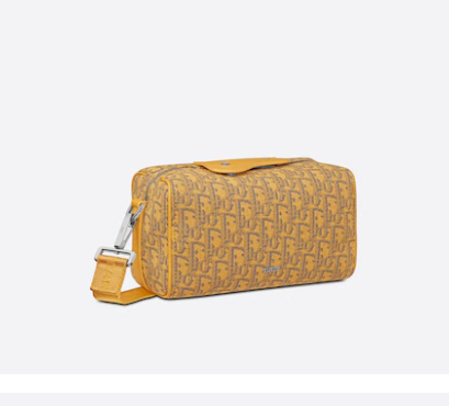 D10r lingot 22 bag gold-tone D10r oblique jacquard 22cm