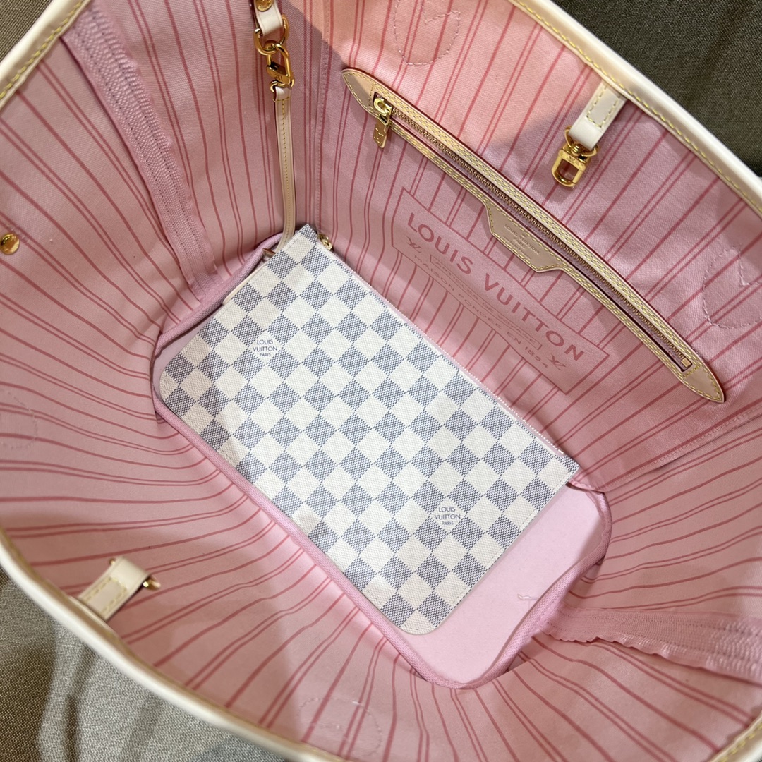 LV Neverfull Checkerboard N41605 - 31 x 28 x 14CM