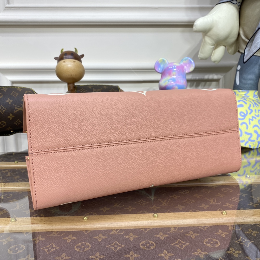 LV OnTheGo MM M45494 Trianon Pink -Cream - 35 x 27 x 14 cm