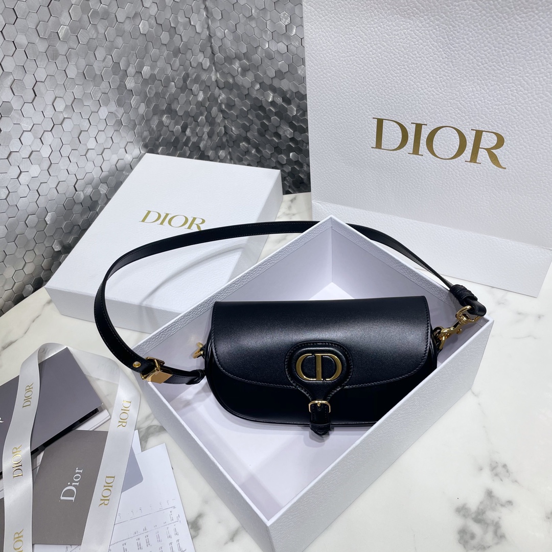D10r bobby east-west bag smooth leather m9327 black - 22x13x5cm