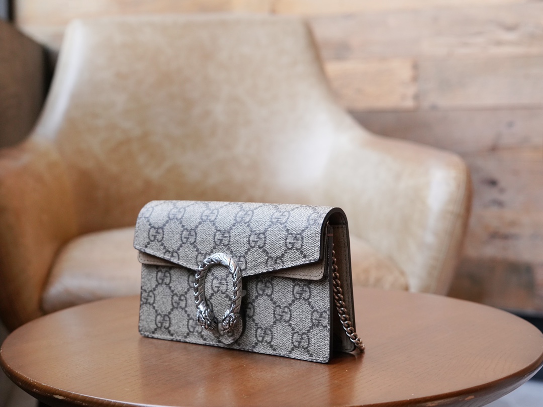 gvc*1 dionysus S*per mini leather bag taupe 476432 - 16.5x10x4cm
