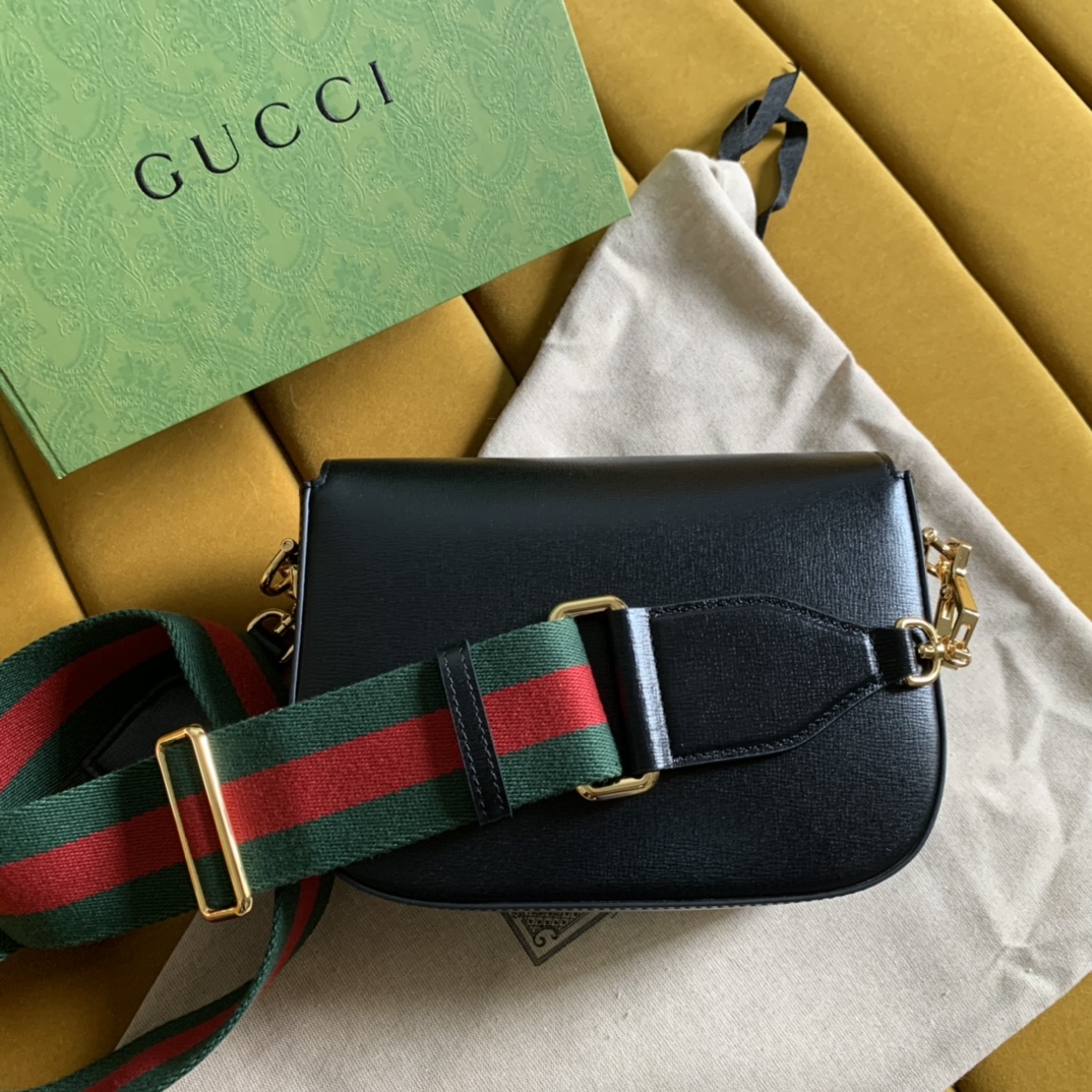 Gvc*1 horsebit 1955 mini bag black 658574 - 20.5x14.5x5cm
