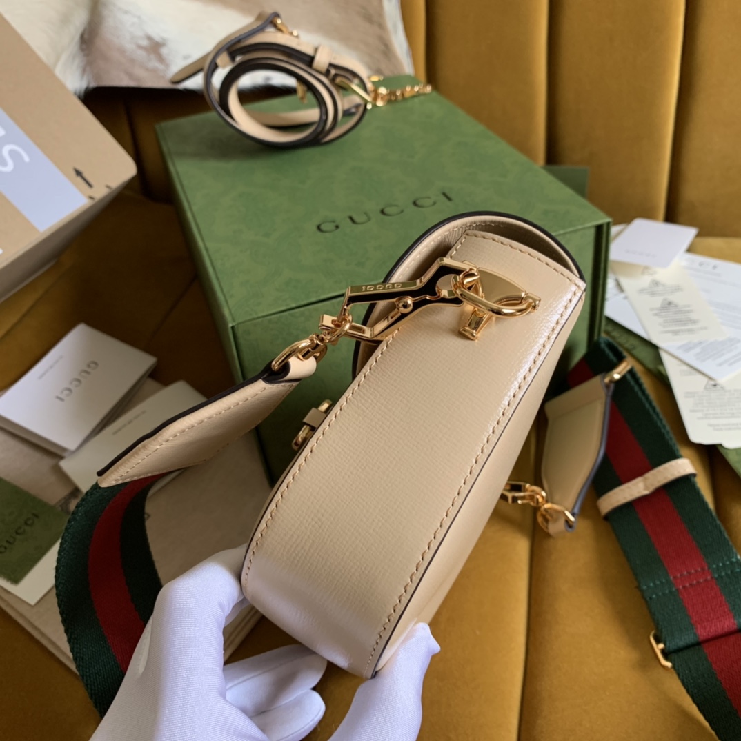 Gvc*1 horsebit 1955 mini bag nude 658574 - 20.5x14.5x5cm