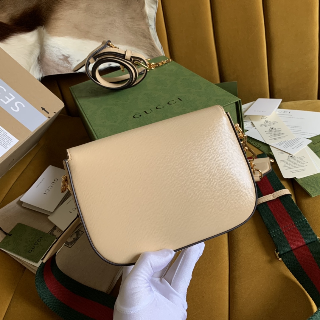 Gvc*1 horsebit 1955 mini bag nude 658574 - 20.5x14.5x5cm