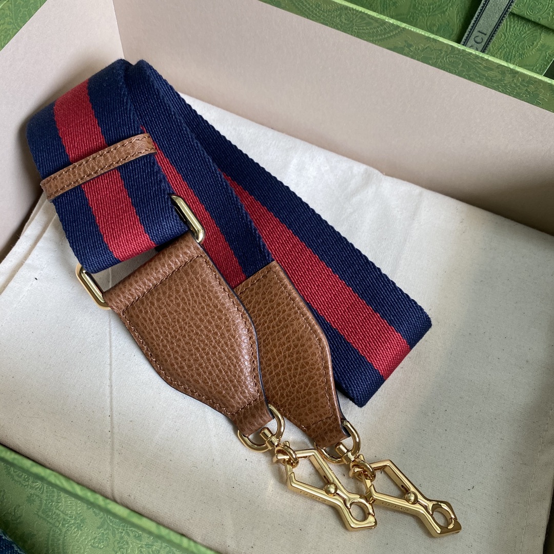 Gvc*1 horsebit 1955 mini bag blue denim 658574 - 20.5x14.5x5cm